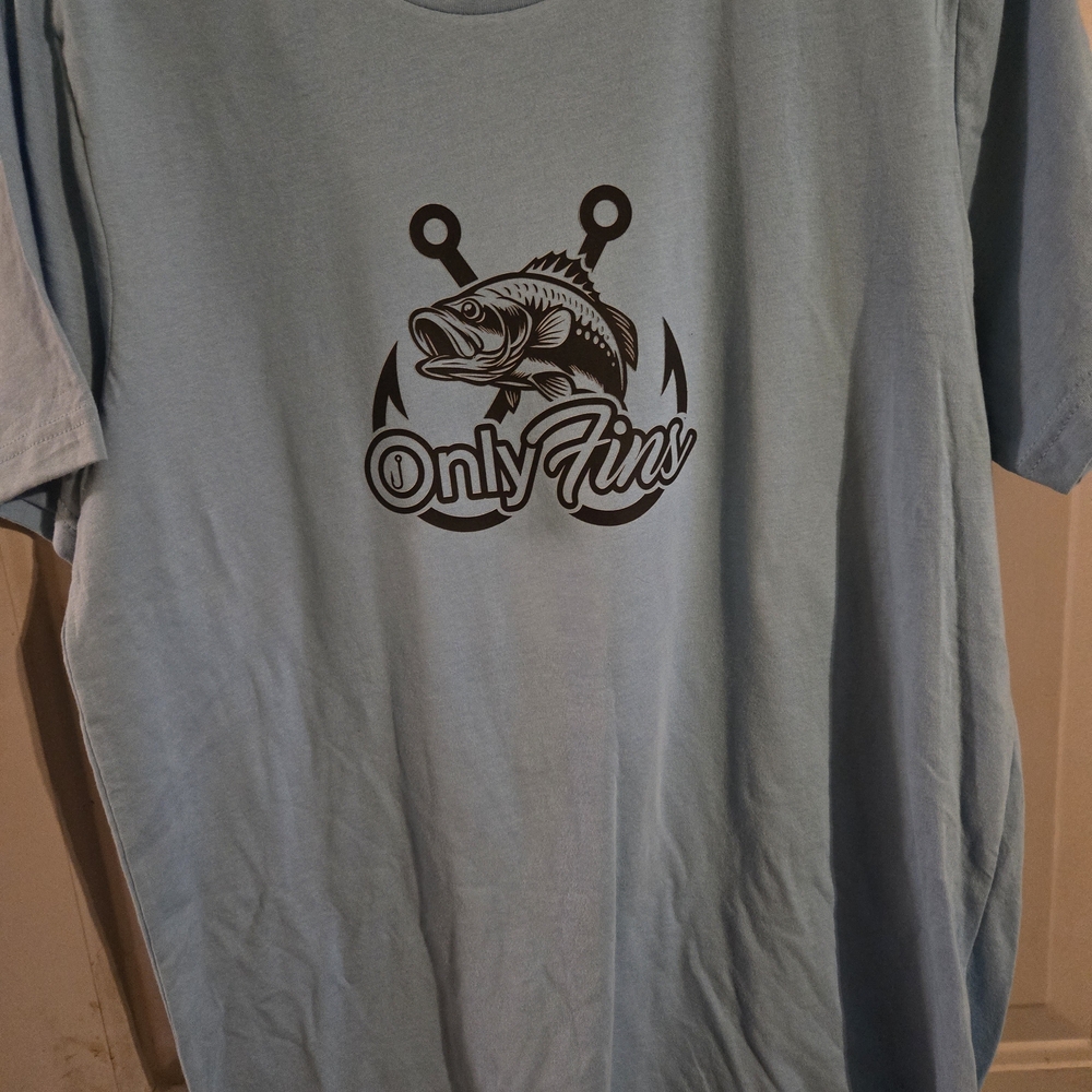 Only Fins Light Blue Graphic Tee